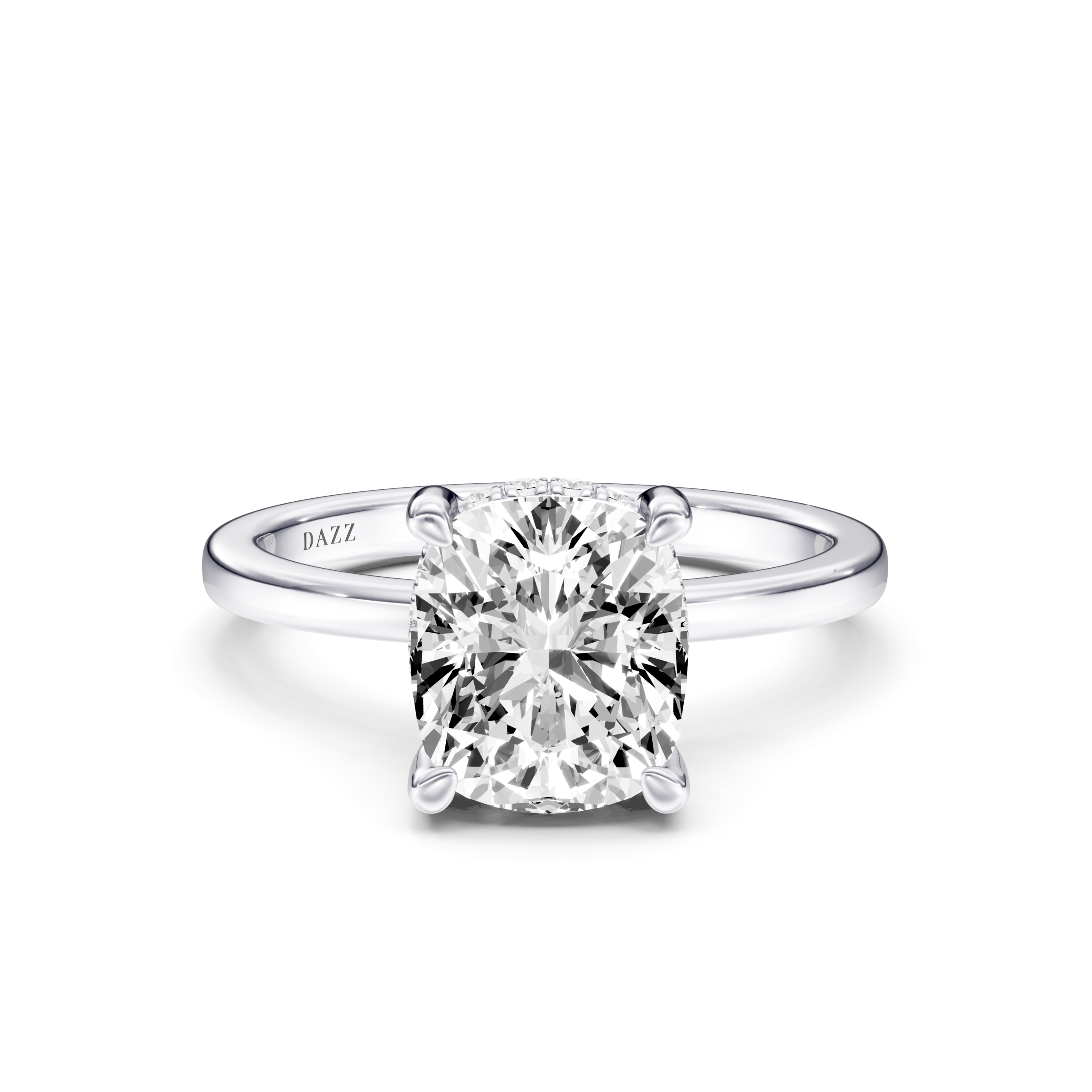 ADALIA Hidden Halo RING - cushion